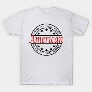 4th Of July Lane Of The Free Home Of The Brave American Independence Day T-Shirt